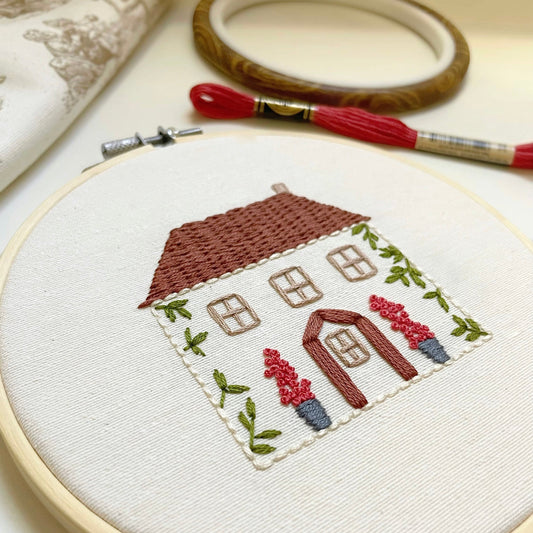 Patrón de Bordado - Casita de Campo