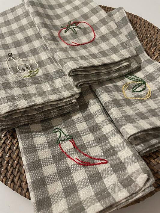 Servilletas Colección Frutos (Pack 4)