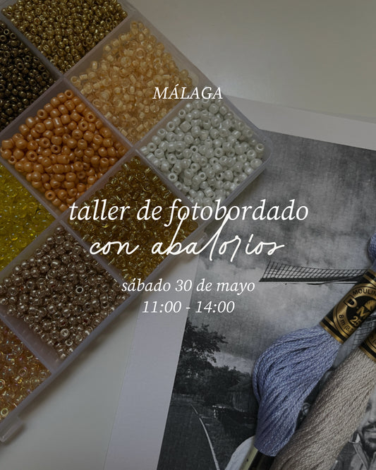 Taller de fotobordado con abalorios